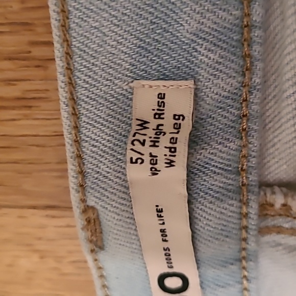 SO BRAND WOMENS JUNIOR SIZE WIDE LEG SUPER HIGH RISE RELAXED JEANS SIZE 5/27W - Picture 6 of 13